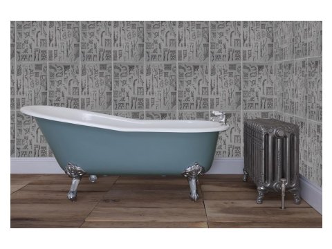 Beaulieu Single High Slipper Cast Iron Roll Top Bath