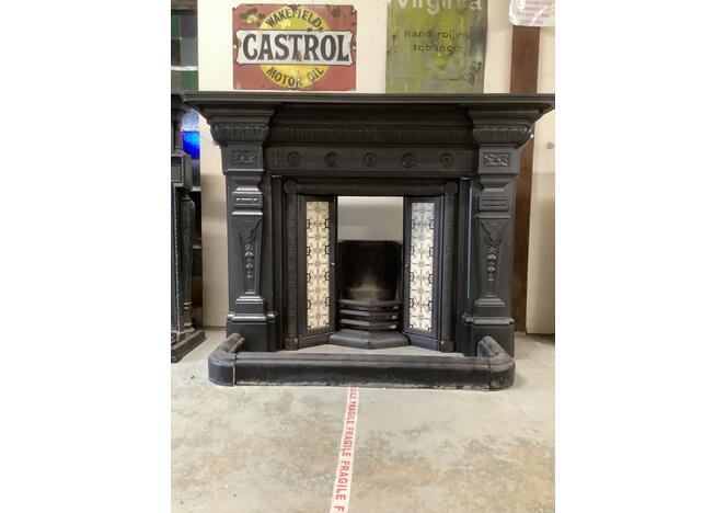 Cast Iron Fire Surround With Eagle Grate Insert F006 Original Period Fireplaces - Copper Penny Fireplace Surround Cast Iron Fire Surround With Eagle Grate Insert F006 Original Period Fireplaces - Copper Penny Fireplace Surround