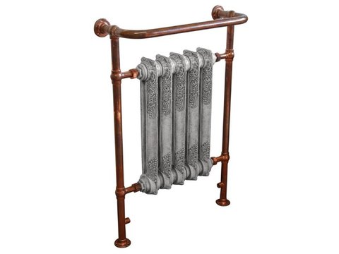 Wilsford towel rail copper finish