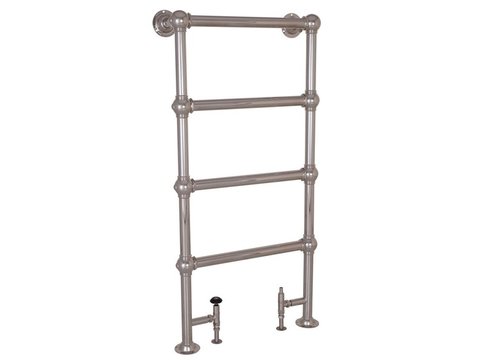 Colossus 4 Bar Nickel Floor Mounted Towel Rail