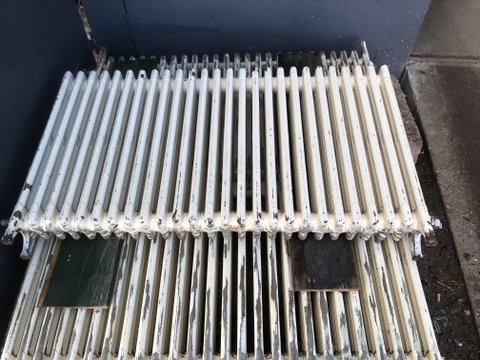 Reclaimed original Cast iron 4 column radiator