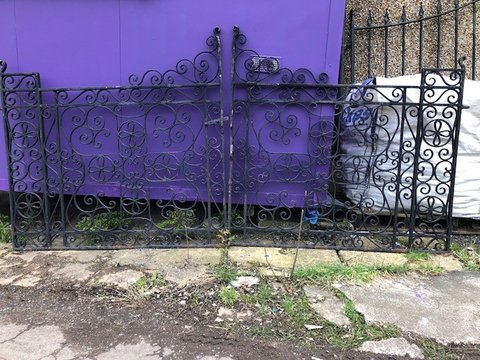 An exquisite pair of Edwardian entrance gates