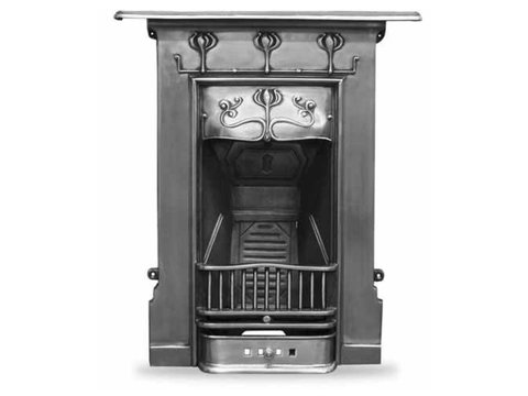 Abbott cast iron fireplace full polish