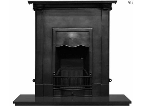 Abingdon cast iron fireplace black finish