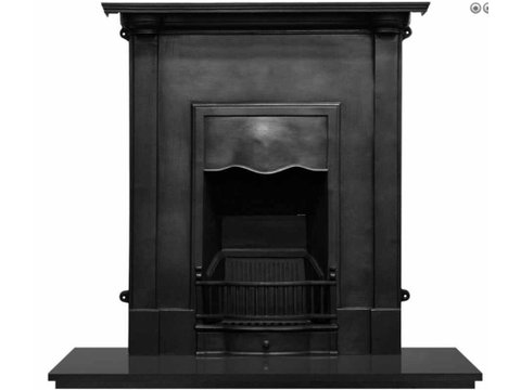 Abingdon cast iron fireplace black finish