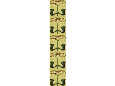 Set of 10 Tan Flower Tiles