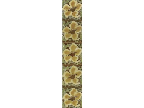 Set of 10 Yellow Flower Tiles