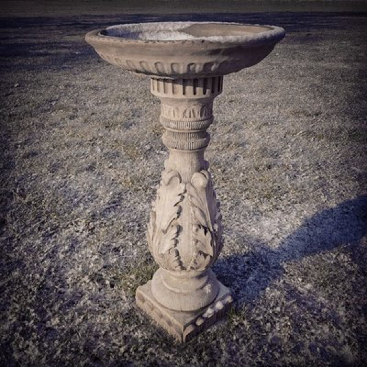 victorian bird bath