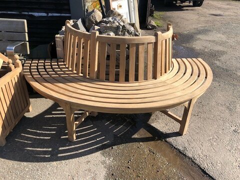 Wonderful teak tree bench B101