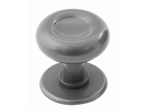 Stroud Centre Door Knob Armor Coat Satin Steel