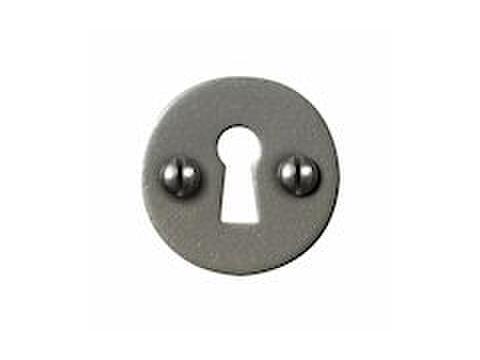 Escutcheon Round Uncovered Armor Coat Satin Steel