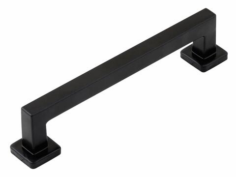 Fulford Pull Handle Square 160mm Centres Armor Coat Flat Black