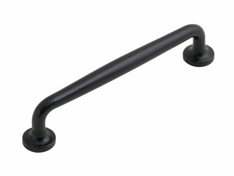 Salisbury Pull Handle Round 160mm Centres Armor Coat Flat Black