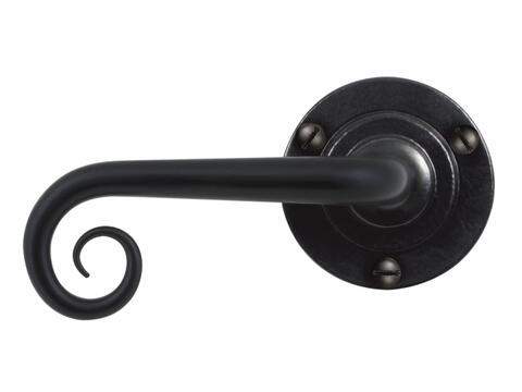 Curl Lever On Round Rose Armor Coat Flat Black