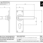 Arundel Euro Lock Plate 48mm Flat Black