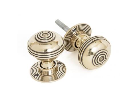 Aged Brass 50mm Prestbury Mortice/Rim Knob Set