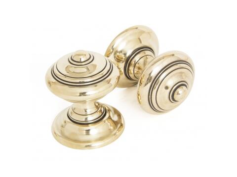 Aged Brass Elmore Concealed Mortice Knob Set