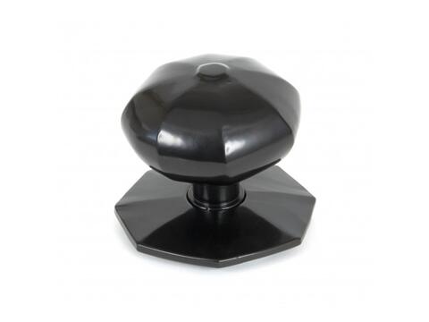 Black Octagonal Centre Door Knob