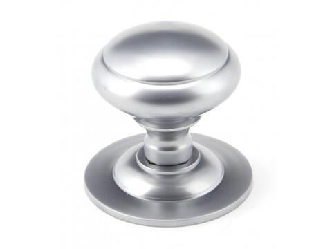 Satin Chrome Round Centre Door Knob