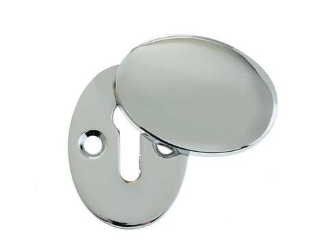 Polished Chrome Oval Escutcheon & Cover