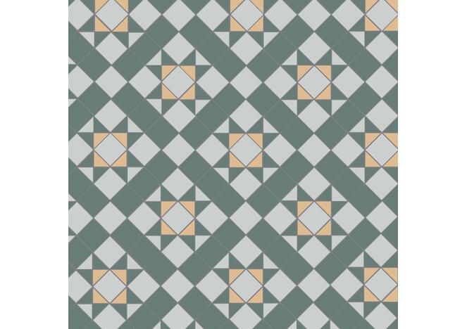 Carron D - Pearl Grey, Green & Cognac