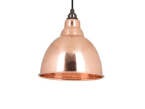 HAMMERED COPPER INTERIOR BRINDLEY PENDANT