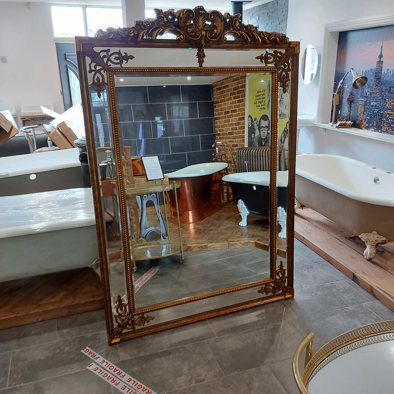 Large French Gold Mirror