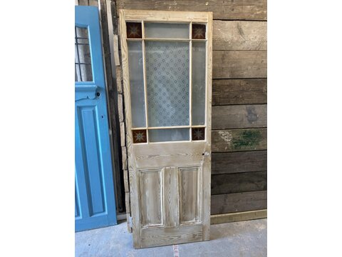 ORIGINAL STARBURBURST GLAZED PINE DOOR SB1205