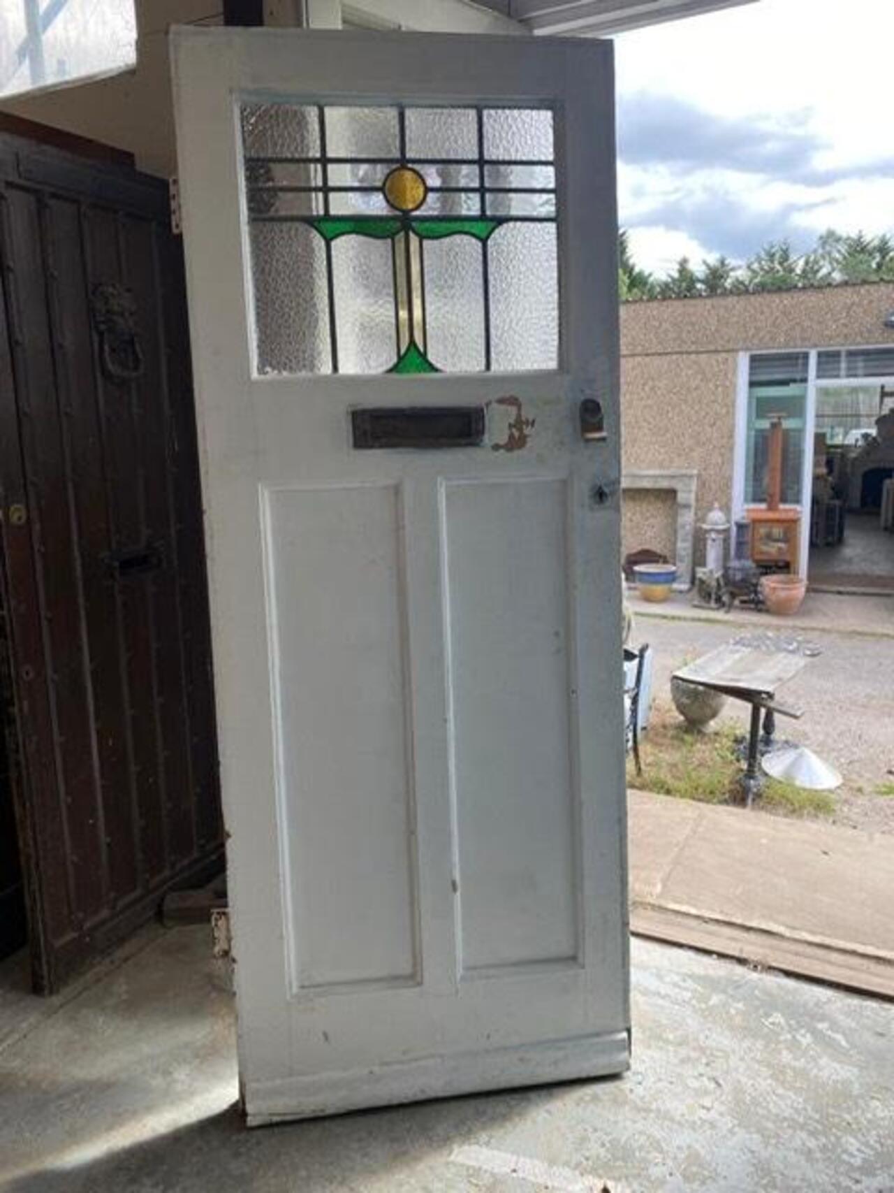 Reclaimed front door