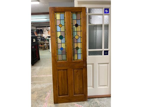 NOW SOLD Beautiful original stained glass internal door Now Sold sgd1001