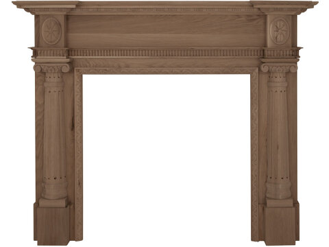 Ashleigh Unfinished Solid Oak Fireplace Surround