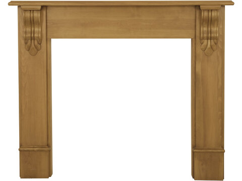 Edinburgh Corbel Wooden Fireplace Surround