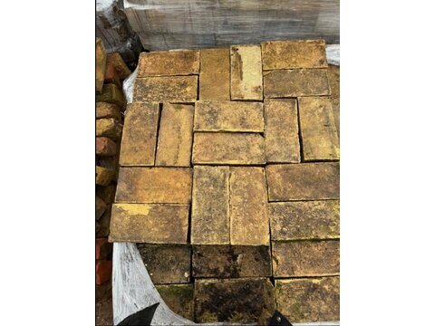 Reclaimed Victorian hand made buff pavers