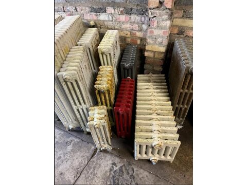 A large stock of original, cast iron period radiators available