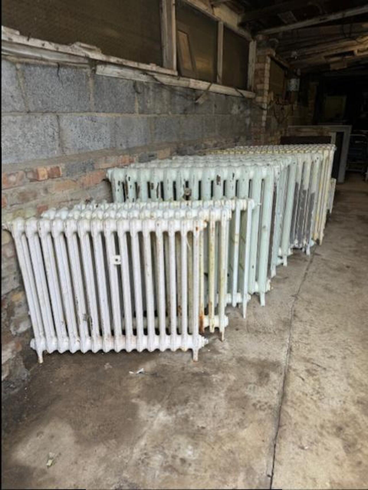 A large stock of original, cast iron period radiators available ...