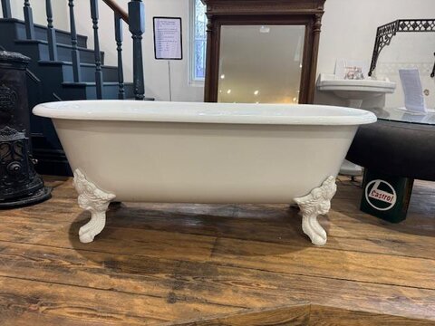 A wonderful reclaimed cast iron bath in pristine condition