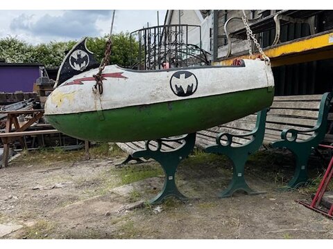 Totally unique Batman plane funfair ride capsules