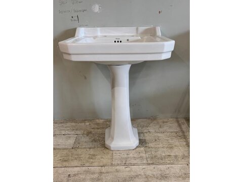B715 An Original reclaimed Burlington Sink and Pedestal