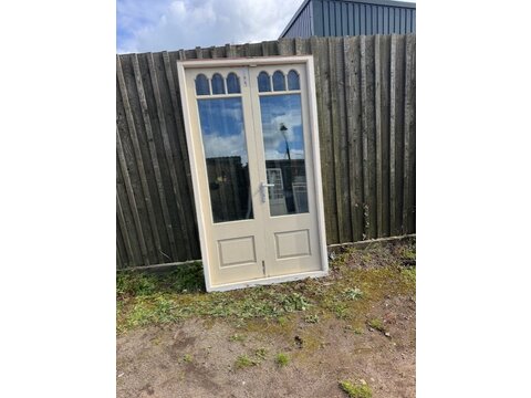 A pair of newly made French doors in the period style FD303