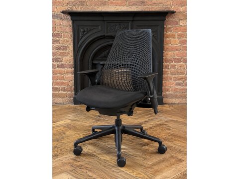 Five Black Herman Miller Sayl Office Chairs for Hire CH0626