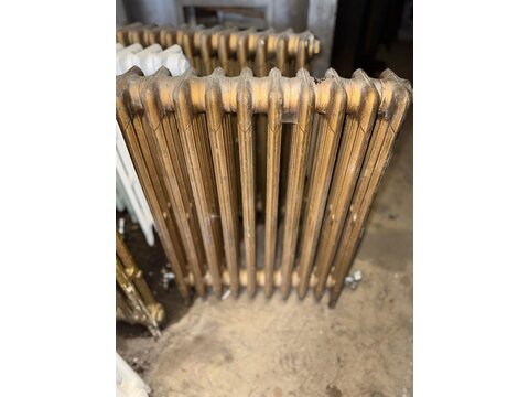 Tall Reclaimed Bronze Cast Iron Radiator &ndash; 62 &times; 77 cm RD3226